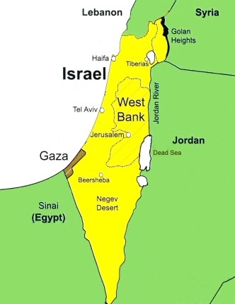 Map of Israel